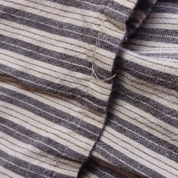 Peruvian Connection Size 12 Sullivan Striped Shirt Dress - Picture 15 of 15